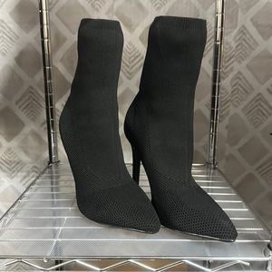 Knit Heeled Booties